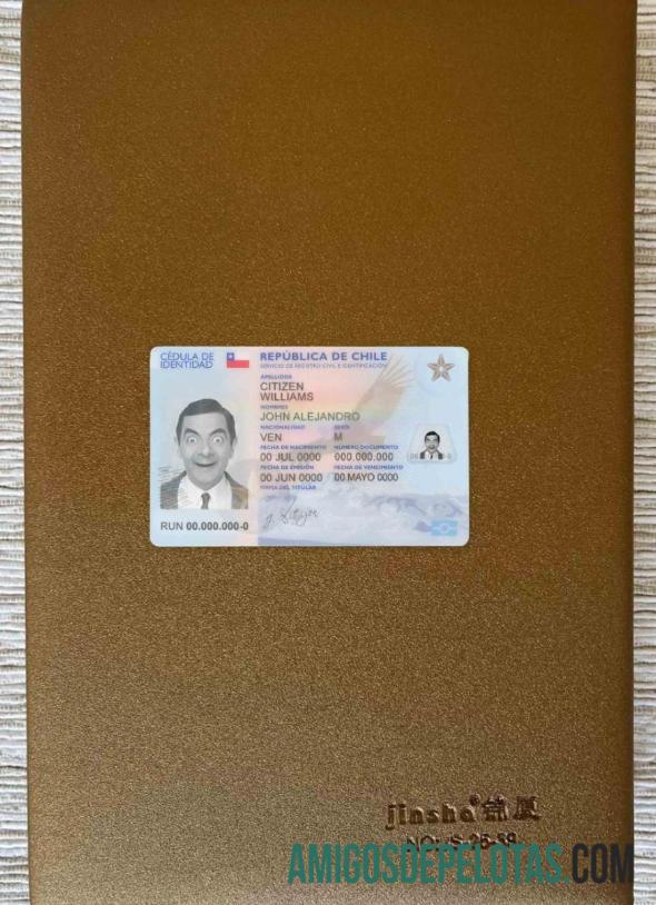 Chile ID olhar de foto frente exemplo